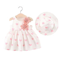 Load image into Gallery viewer, 2 Pieces Set Baby Girls Print Hats And Dresses Wholesale 220330165
