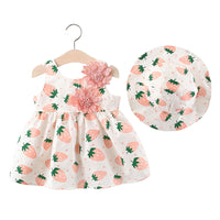 Load image into Gallery viewer, 2 Pieces Set Baby Girls Print Hats And Dresses Wholesale 220330165

