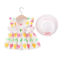 Load image into Gallery viewer, Baby Girls Fruit Dresses Wholesale 220330169
