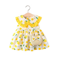Load image into Gallery viewer, Baby Girls Fruit Dresses Wholesale 220330177
