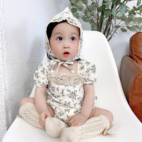 Load image into Gallery viewer, 2 Pieces Set Baby Unisex Flower Hats And Rompers Wholesale 220330183
