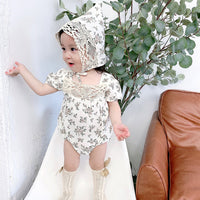 Load image into Gallery viewer, 2 Pieces Set Baby Unisex Flower Hats And Rompers Wholesale 220330183
