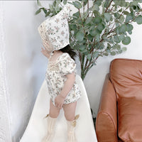 Load image into Gallery viewer, 2 Pieces Set Baby Unisex Flower Hats And Rompers Wholesale 220330183
