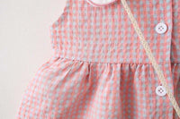 Load image into Gallery viewer, Baby Girls Love heart Checked Dresses Wholesale 220330185
