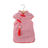 Load image into Gallery viewer, Baby Girls Flower Checked Print Dresses Wholesale 220330186
