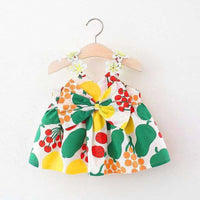 Load image into Gallery viewer, Baby Kid Girls Flower Bow Print Dresses Wholesale 220330190
