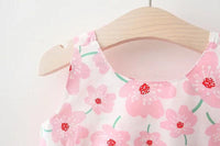 Load image into Gallery viewer, Baby Girls Flower Bow Print Dresses Wholesale 220330193

