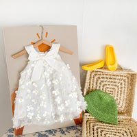 Load image into Gallery viewer, Baby Kid Girls Solid Color Bow Dresses Wholesale 220330197
