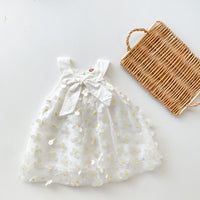 Load image into Gallery viewer, Baby Kid Girls Solid Color Bow Dresses Wholesale 220330197
