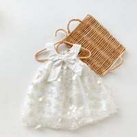 Load image into Gallery viewer, Baby Kid Girls Solid Color Bow Dresses Wholesale 220330197

