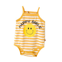 Load image into Gallery viewer, Baby Unisex Striped Letters Fruit Expression Print Rompers Wholesale 220330206
