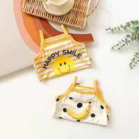 Load image into Gallery viewer, Baby Unisex Striped Letters Fruit Expression Print Rompers Wholesale 220330206
