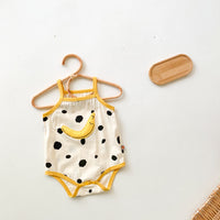 Load image into Gallery viewer, Baby Unisex Striped Letters Fruit Expression Print Rompers Wholesale 220330206
