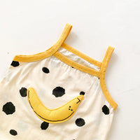 Load image into Gallery viewer, Baby Unisex Striped Letters Fruit Expression Print Rompers Wholesale 220330206
