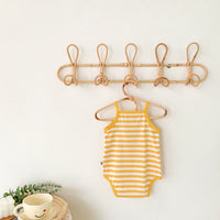 Load image into Gallery viewer, Baby Unisex Striped Letters Fruit Expression Print Rompers Wholesale 220330206
