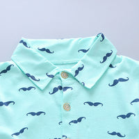 Load image into Gallery viewer, 2 Pieces Set Baby Kid Boys Cartoon Print Shirts And Solid Color Shorts Wholesale 220330211
