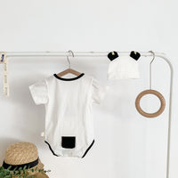 Load image into Gallery viewer, Baby Unisex Animals Cartoon Print Rompers And Hats Wholesale 220330215
