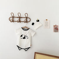 Load image into Gallery viewer, Baby Unisex Animals Cartoon Print Rompers And Hats Wholesale 220330215
