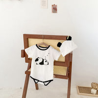 Load image into Gallery viewer, Baby Unisex Animals Cartoon Print Rompers And Hats Wholesale 220330215
