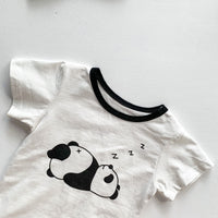 Load image into Gallery viewer, Baby Unisex Animals Cartoon Print Rompers And Hats Wholesale 220330215
