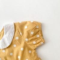Load image into Gallery viewer, 2 Pieces Set Baby Girls Polka dots Headwear And Rompers Wholesale 220330224
