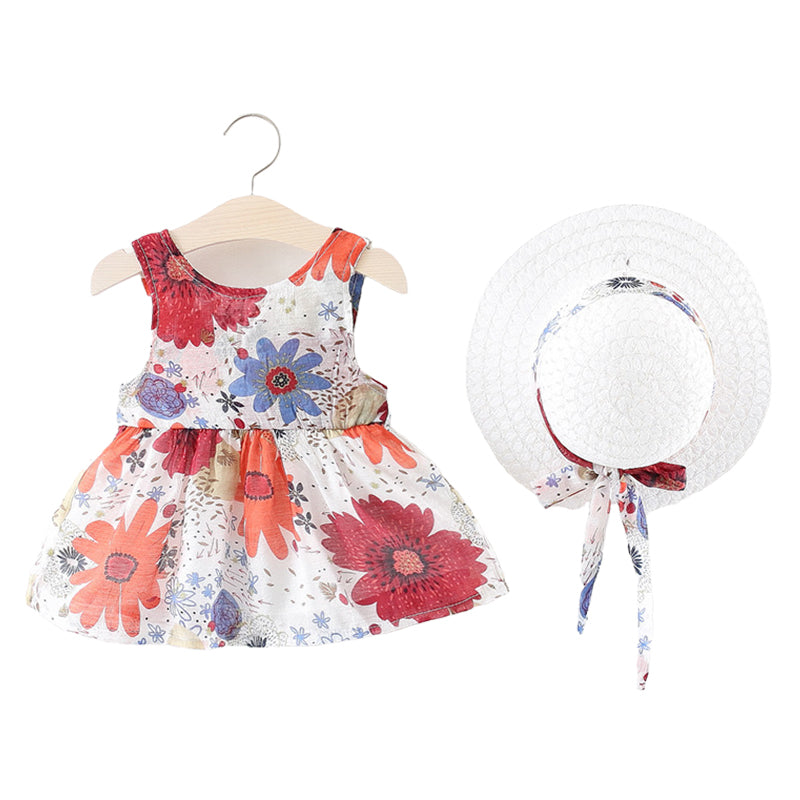 Baby Kid Girls Flower Dresses Wholesale 22033023
