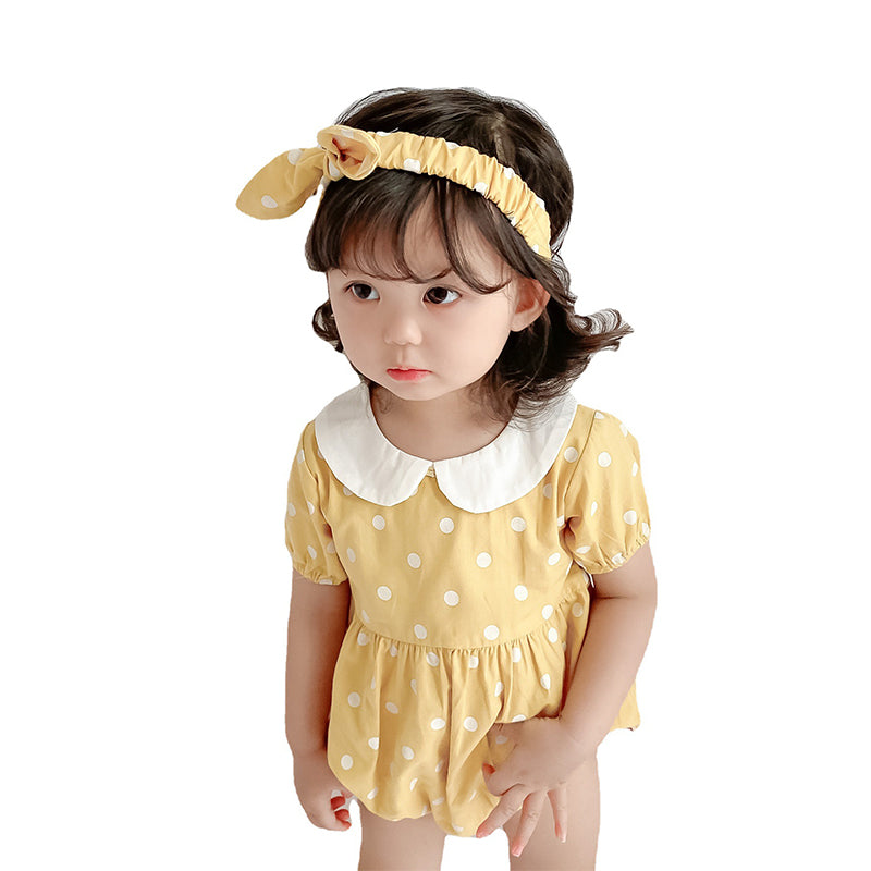 Baby Unisex Polka dots Rompers Wholesale 220330237