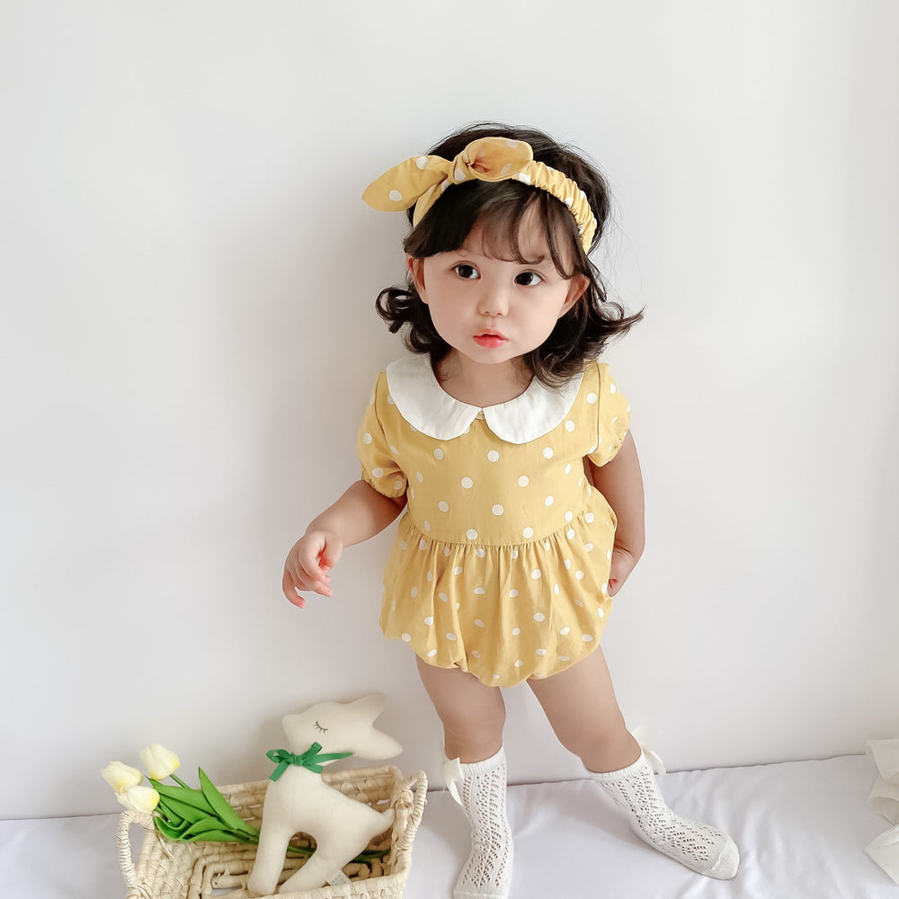 Baby Unisex Polka dots Rompers Wholesale 220330237