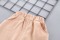 Load image into Gallery viewer, 2 Pieces Set Baby Kid Boys Alphabet Print Shirts And Solid Color Shorts Wholesale 220330246
