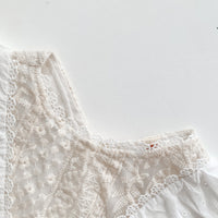 Load image into Gallery viewer, Baby Girls Solid Color Lace Embroidered Rompers Wholesale 220330248
