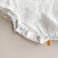 Load image into Gallery viewer, Baby Girls Solid Color Lace Embroidered Rompers Wholesale 220330248
