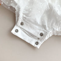 Load image into Gallery viewer, Baby Girls Solid Color Lace Embroidered Rompers Wholesale 220330248
