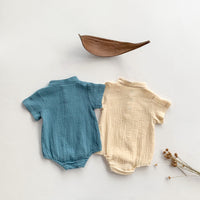 Load image into Gallery viewer, Baby Boys Solid Color Rompers Wholesale 220330256
