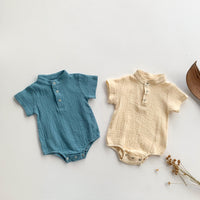Load image into Gallery viewer, Baby Boys Solid Color Rompers Wholesale 220330256
