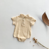 Load image into Gallery viewer, Baby Boys Solid Color Rompers Wholesale 220330256
