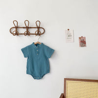 Load image into Gallery viewer, Baby Boys Solid Color Rompers Wholesale 220330256
