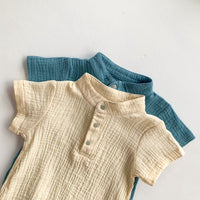 Load image into Gallery viewer, Baby Boys Solid Color Rompers Wholesale 220330256
