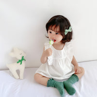 Load image into Gallery viewer, Baby Girls Solid Color Dresses Wholesale 220330263
