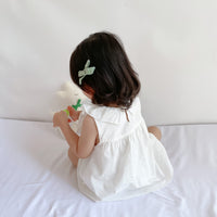 Load image into Gallery viewer, Baby Girls Solid Color Dresses Wholesale 220330263
