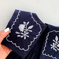 Load image into Gallery viewer, Baby Girls Flower Embroidered Rompers Wholesale 220330279
