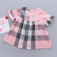 Load image into Gallery viewer, Baby Kid Girls Checked Dresses Wholesale 22033029
