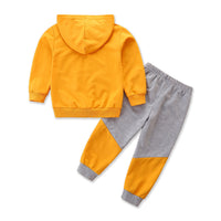 Load image into Gallery viewer, 2 Pieces Set Baby Kid Boys Letters Car Print Hoodies Swearshirts And Color-blocking Pants Wholesale 220330294

