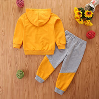 Load image into Gallery viewer, 2 Pieces Set Baby Kid Boys Letters Car Print Hoodies Swearshirts And Color-blocking Pants Wholesale 220330294
