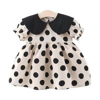 Load image into Gallery viewer, Baby Girls Polka dots Dresses Wholesale 220330296
