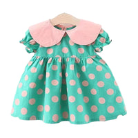 Load image into Gallery viewer, Baby Girls Polka dots Dresses Wholesale 220330296
