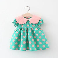 Load image into Gallery viewer, Baby Girls Polka dots Dresses Wholesale 220330296
