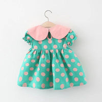 Load image into Gallery viewer, Baby Girls Polka dots Dresses Wholesale 220330296
