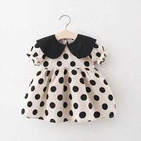 Load image into Gallery viewer, Baby Girls Polka dots Dresses Wholesale 220330296
