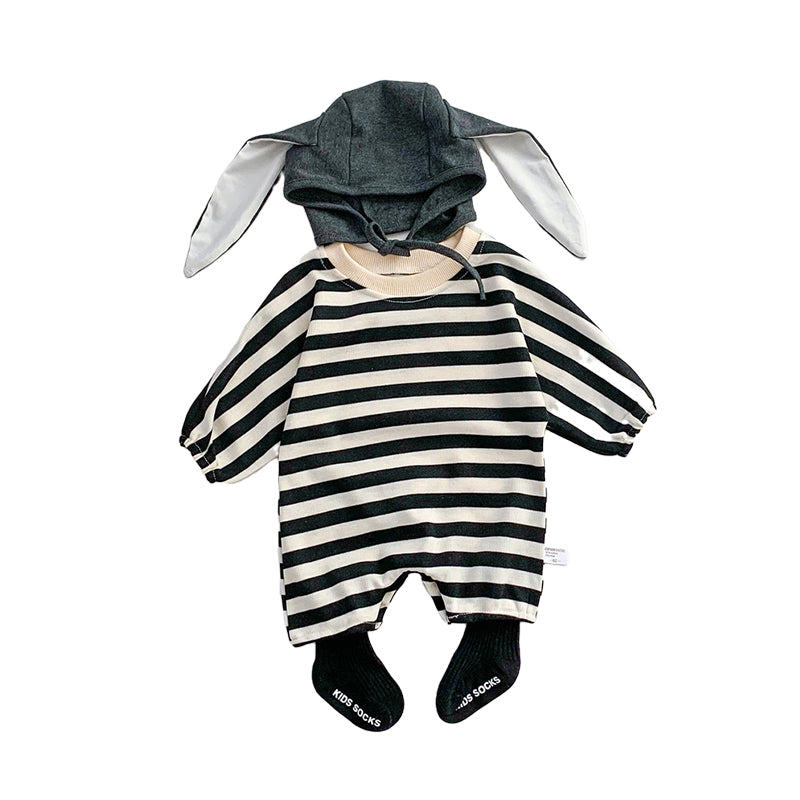 Baby Unisex Striped Jumpsuits Wholesale 220330298