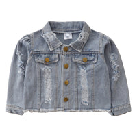 Load image into Gallery viewer, Baby Kid Unisex Ripped Jackets Outwears Wholesale 220330307
